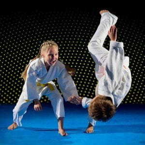Martial Arts Lessons for Kids in Bossier City LA - Judo Toss Kids Girl